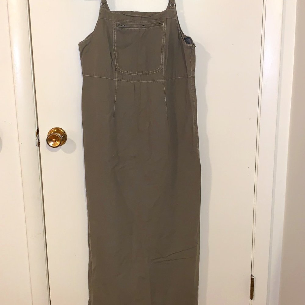 Women's Long Overalls Apron Dress
